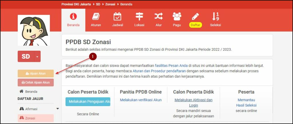Cara Pengajuan Akun Di Situs Ppdb Dki Jakarta