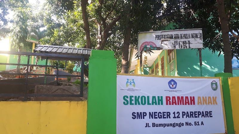 UPT SMP Negeri 12 Parepare yang ada di Kota Parepare