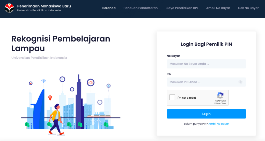 Cara pendaftaran menjadi mahasiswa di UPI